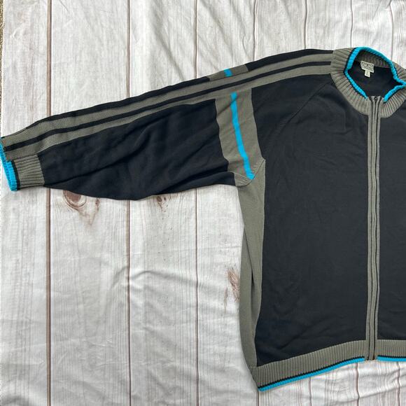 Vintage Liberty Blues full zip knit sweater Y2K retro big and tall grunge 8XL - Picture 5 of 12